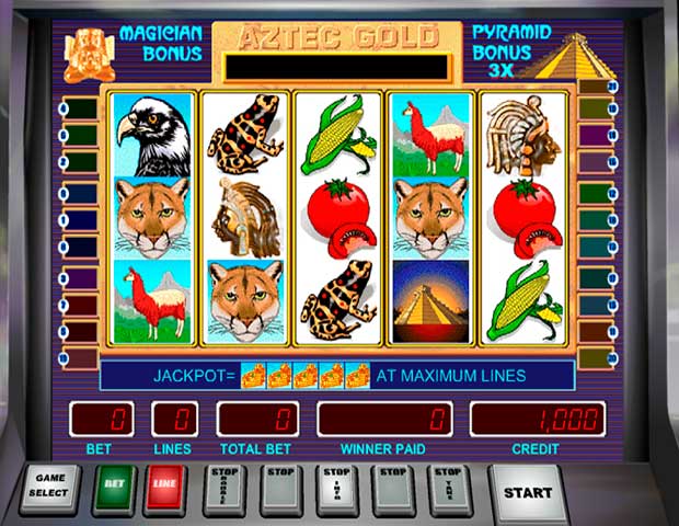 Игровой автомат Золото Ацтеков на реальные деньги