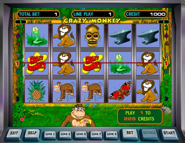 Игровой автомат Crazy Monkey на реальные деньги