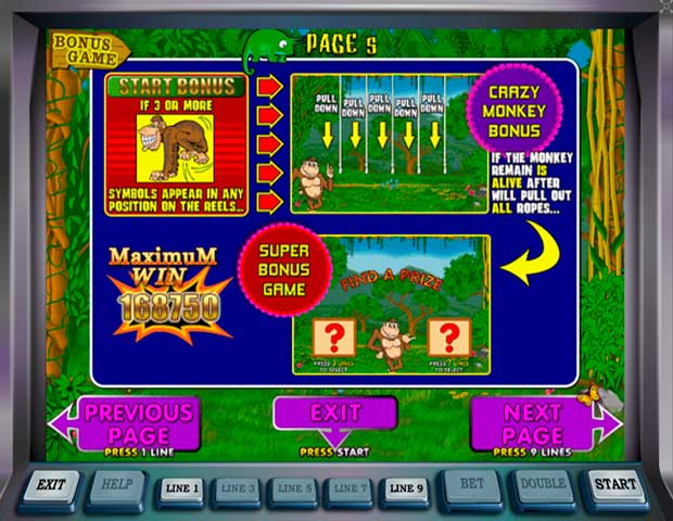 Игровой автомат Обезьянки на деньги онлайн